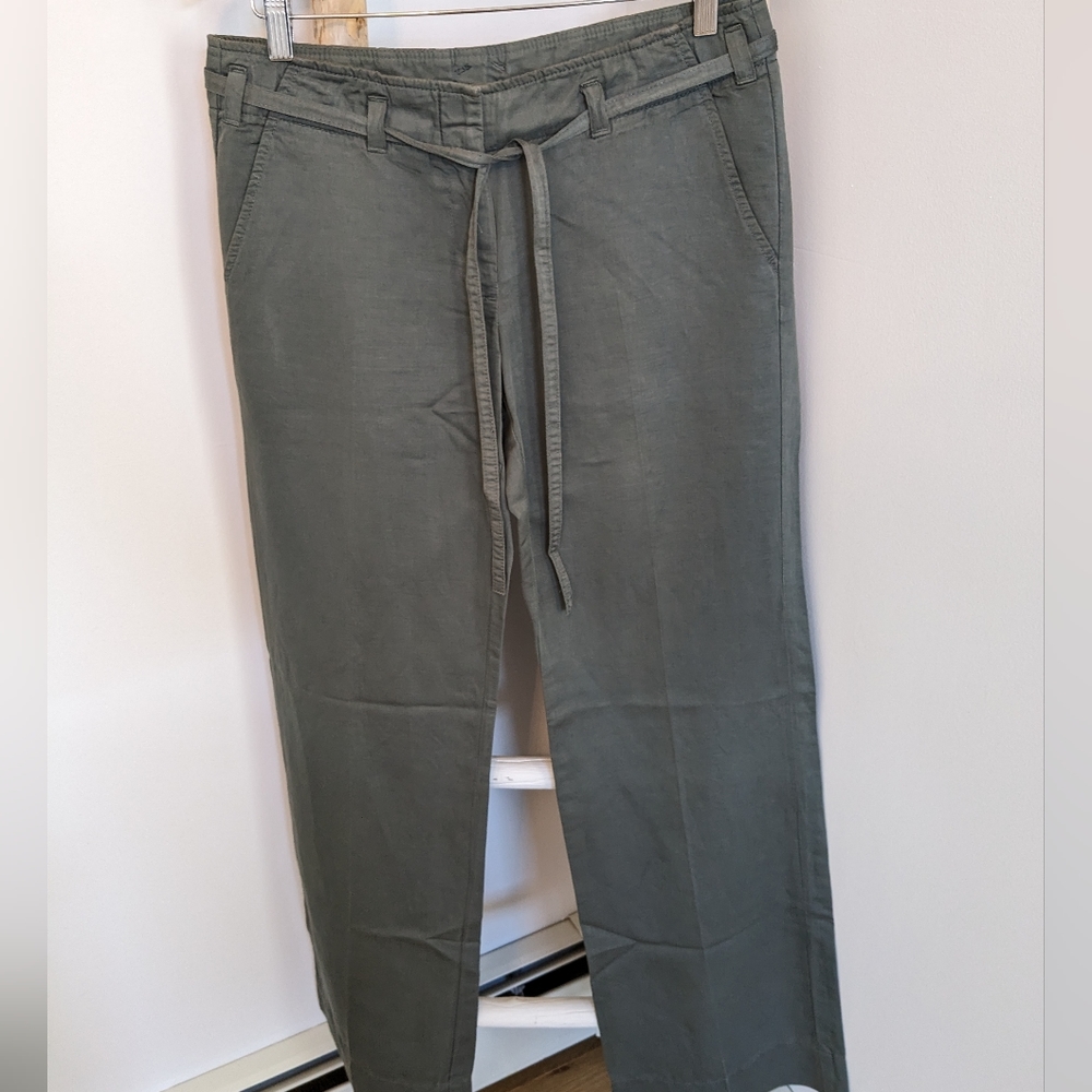 J Crew City Fit Pants Size 4 Army Green